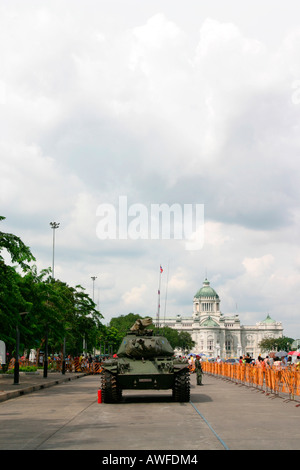 Panzer in Bangkok nach der friedlichen Staatsstreich im September 2006, Bangkok, Thailand Stockfoto