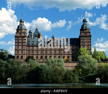 Schloss Johannisburg (Schloss Johannisburg) auf dem Main in Aschaffenburg, senken Sie Franconia, Bayern, Deutschland, Europa Stockfoto