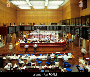 1999-Innenansicht der Frankfurter Börse (DAX) in Frankfurt am Main, Hessen, Deutschland, Europa Stockfoto