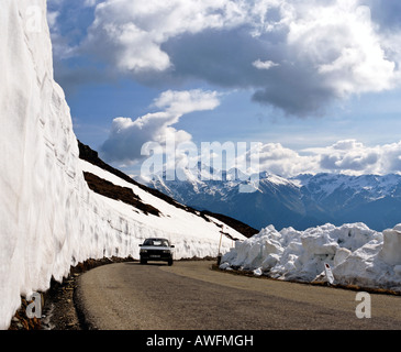 Penser Joch im Mai, Sarntaler Alpen, Dolomiten, Süd-Tirol, Italien, Europa Stockfoto