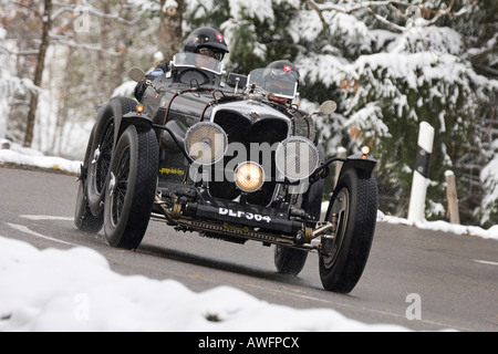 Riley Geschwindigkeit Adelphi, erbaut 1936, Jochpass Memorial 2007, Bad Hindelang, Bayern, Deutschland Stockfoto