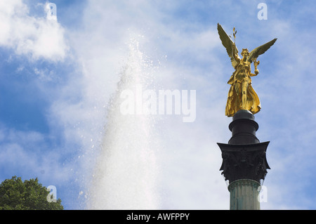 Engel der Freiheit (Friedensengel) in München, Bayern, Deutschland, Europa Stockfoto
