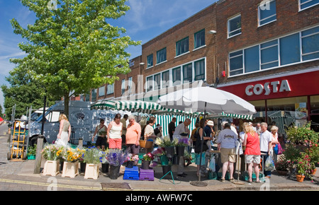 Samstag Markt - Berkhamsted - Hertfordshire Stockfoto