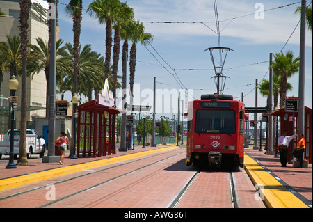 MTS Trolley San Diego, Kalifornien, USA Stockfoto