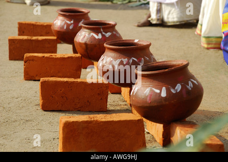 ATTUKAL PONGALA TRIVANDRUM KERALA EINS VON DEN GRÖßTEN FRAUEN FESTIVEL WELT Stockfoto