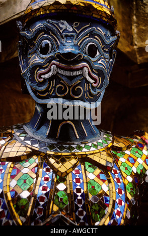 Wat Phra Kaeo und dem Grand Palace, Ko Ratanakosin Bereich, Bangkok, Thailand Stockfoto