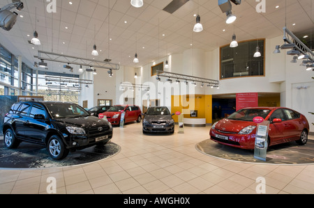 Toyota Auto-Showroom-Innenausstattung Stockfoto