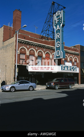 USA, North Dakota, Fargo Theater, äußere des renovierten Art Modern Theater (1926) Stockfoto