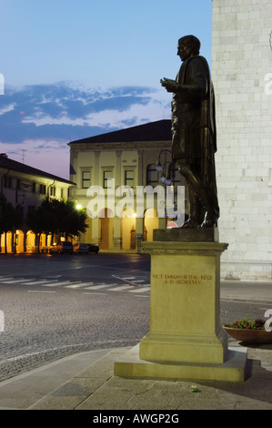 Cäsar Statue in Cividale del Friuli - Forum Julii - Friaul-Italien Stockfoto