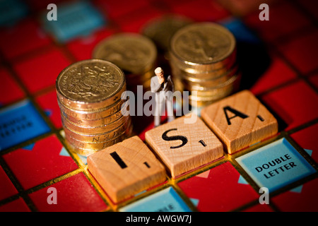 Cash-Mini ISA-Tax-free-Einsparungen Stockfoto