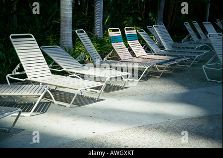 Pool-Lounge-Sessel Marriott Hotel San Diego, Kalifornien, USA Stockfoto