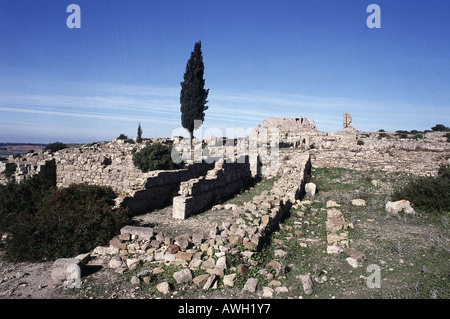 Marokko, Lixus, römische Ruinen auf Vorgebirge Stockfoto