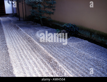 Detail des Ryogen im Zen Garten Kyoto Japan Stockfoto