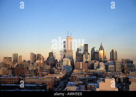 Ansicht des zentralen Bankenviertel in Toronto Ontario im winter Stockfoto