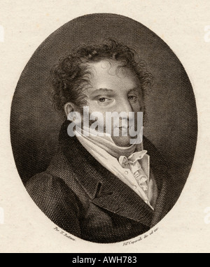 Gioacchino Antonio Rossini, 1792 -1868. Italienischer Komponist. 19. jahrhundert Drucken gestochen von N Bettoni Stockfoto