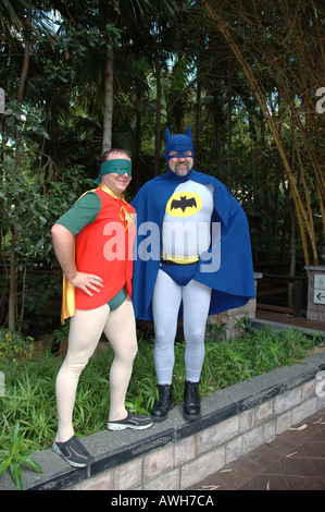 Batman und Robin Gäste im gotischen Hochzeit dsc 7101 Stockfoto