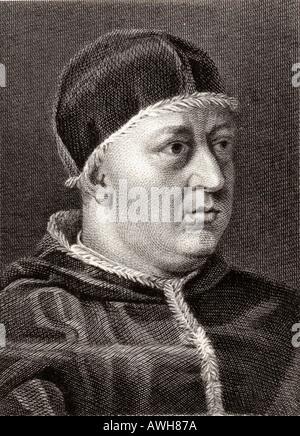 Papst Leo X, 1475-1521. Ursprünglich genannt Giovanni De Medici. Stockfoto