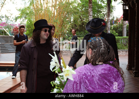 Goth Discordian Hochzeitszeremonie dsc 7186 Stockfoto