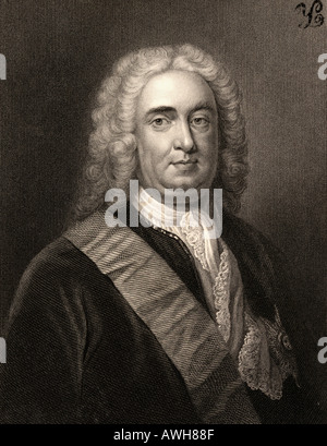 Robert Walpole, 1. Earl of Orford, 1676 - 1745. Englischer Staatsmann und erster Premierminister Großbritanniens. Stockfoto