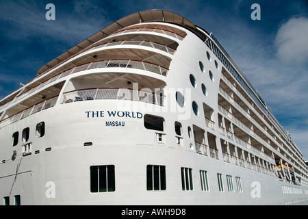 Steuerparadies Kreuzfahrtschiff der Welt Stockfoto