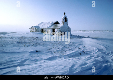 Verlassene Kirche in der Arktis Cambridge Bay North West Territories Kanada Stockfoto