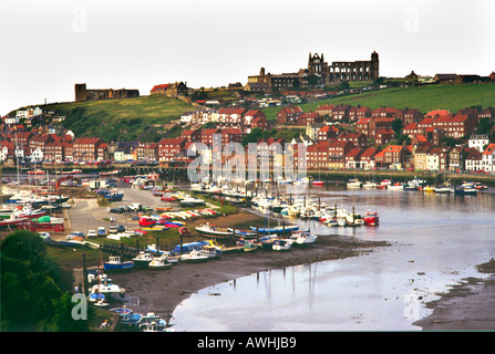 Whitby Harbour North Yorkshire England Stockfoto