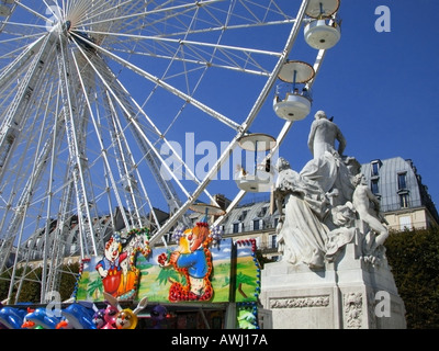 Frankreich Paris Riesenrad in Jardins des tuileries Stockfoto