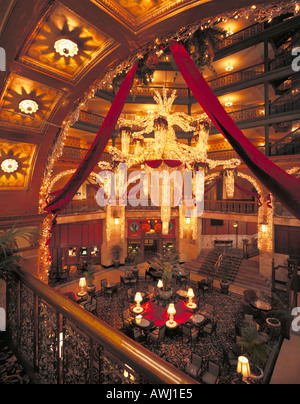 Lobby des Brown Palace Hotel in Denver Colorado Stockfoto