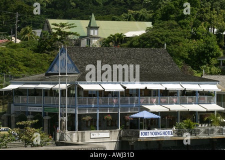 Dominica Roseau Fort Young hotel Stockfoto