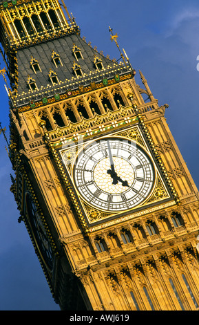 Nahaufnahme des Ziffernblattes der Big Ben, Westminster, London, 2009 Stockfoto