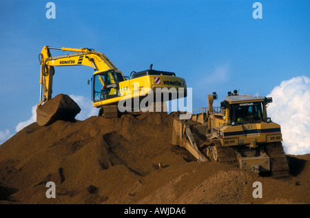 Bagger im Tagebau abbauen, Garzweiler, Deutschland Stockfoto