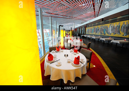 Restaurant im Terminal 3 Flughafen Beijing Capital. 13. März 2008 Stockfoto