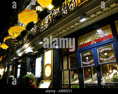 Frankreich Paris berühmte Restaurant Le Procope in der Nacht Stockfoto