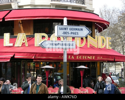 Cafe la Rotonde in Montparnasse Paris Stockfoto