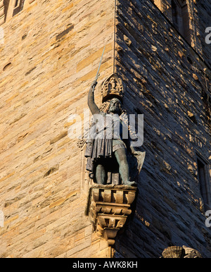 Die National Wallace Monument in Stirling, Schottland, Großbritannien. Statue von Sir William Wallace Stockfoto