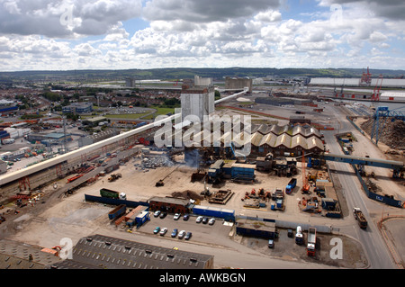 AVONMOUTH DOCKS UND INDUSTRIEGEBIET IN DER NÄHE VON BRISTOL UK Stockfoto