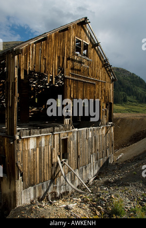 Bagley Mühle, Animas Gabeln in der Nähe von Silverton, Alpine Loop Scenic Byway, San Juan Mountains, Colorado. Stockfoto