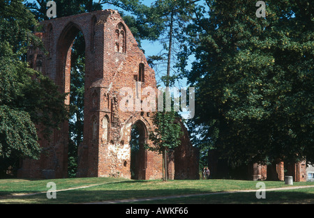 Ruinen des Klosters Eldena, Greifswald, Mecklenburg-Vorpommern, Deutschland Stockfoto