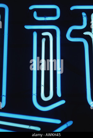 Ich, Text, Neon. Stockfoto