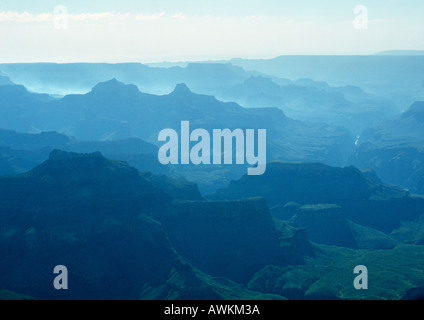 Arizona, Grand Canyon National Park, Schluchten im Nebel Stockfoto