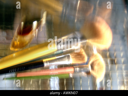 Pinsel, close-up, unscharf Stockfoto