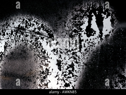 Black and white textured surface Stockfoto