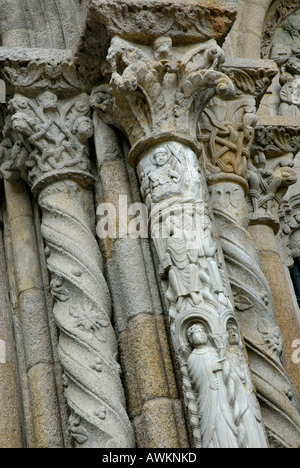 SANTIAGO DE COMPOSTELA KATHEDRALE HAUPTSTÄDTE. EIN CORUNA PROVINCE. GALIZIEN. Spanien Stockfoto