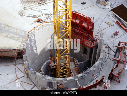 Baustelle, erhöhte Ansicht Stockfoto