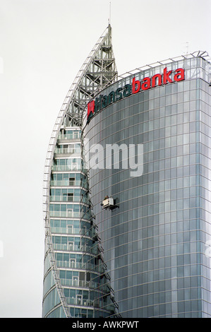 Saules Akmens (Sonnenstein), das Hauptquartier der Hansabanka in Riga, Lettland Stockfoto