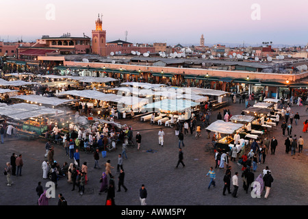 Platz Djemaa el Fna, Marrakesch, Marokko, Afrika Stockfoto