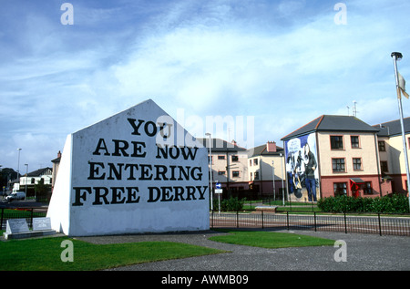 Schild der Bogside, Londonderry, free Derry, Irland Stockfoto