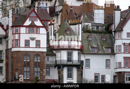 Edinburgh-Gebäude in der Altstadt Stockfoto