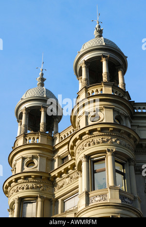 Zürich - zwei Erkern eines Hauses im alten Stadt - Schweiz, Europa. Stockfoto