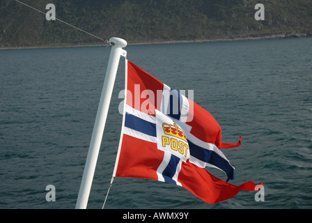 Norwegische Flagge Stockfoto